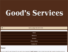 Tablet Screenshot of goodsservicesva.com